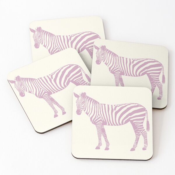 Item preview, Minimal Monochrome Zebra Line Art Scandinavian Style Animal Illustration Dusty Pink designed and sold by Nasdigitalart.