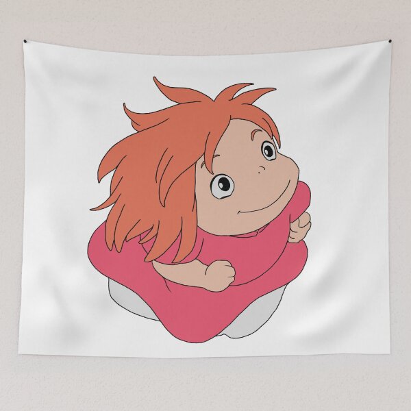Item preview, Ponyo Cute Bracing Solo Illustration designed and sold by Iska-Designs.