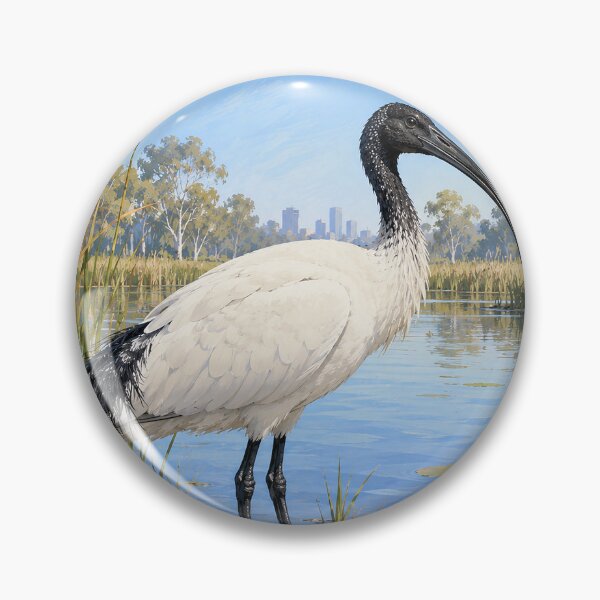 Item preview, Australian White Ibis in Wetland designed and sold by Pixel Junkies Studio.