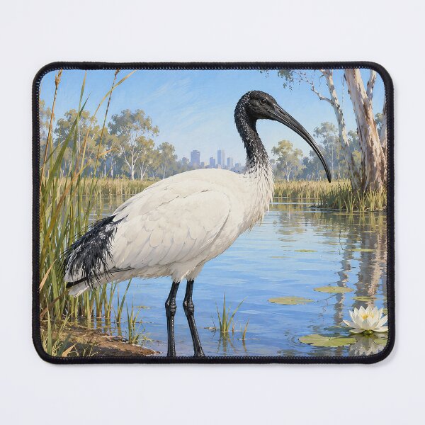Item preview, Australian White Ibis in Wetland designed and sold by Pixel Junkies Studio.