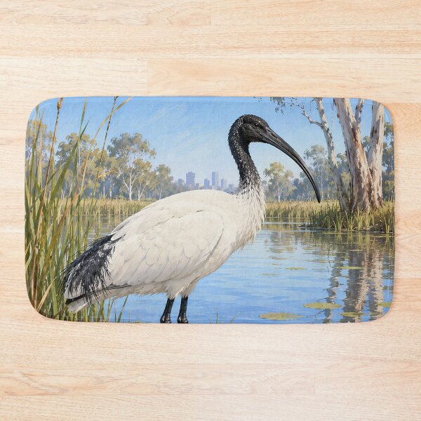 Item preview, Australian White Ibis in Wetland designed and sold by Pixel Junkies Studio.