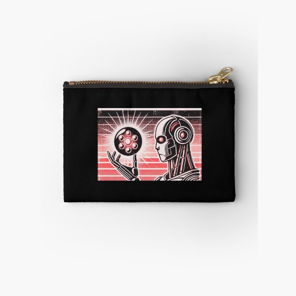Item preview, Powered by AI Robot Design Futuristic Artificial Intelligence Tech Aesthetic Machine Learning Cyberpunk Graphic designed and sold by TEEJAMBOREE.