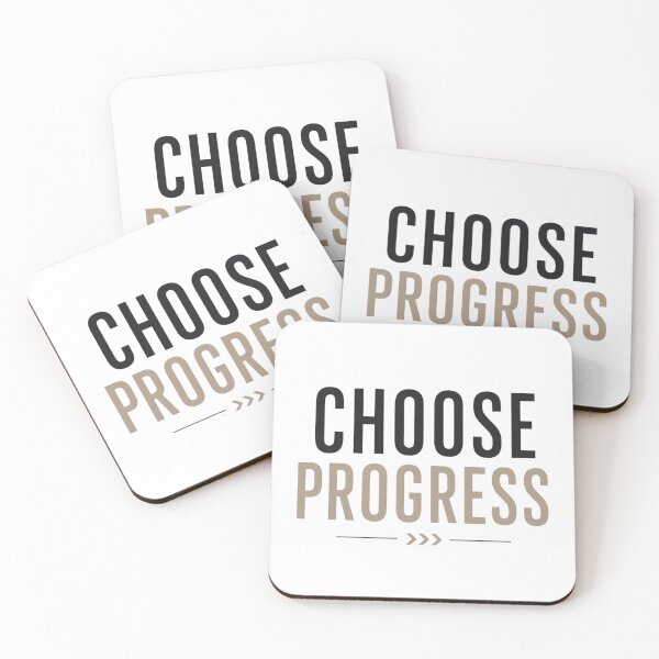 Item preview, Choose Progress | Motivational Growth Mindset Quote designed and sold by Irene Catchmind.