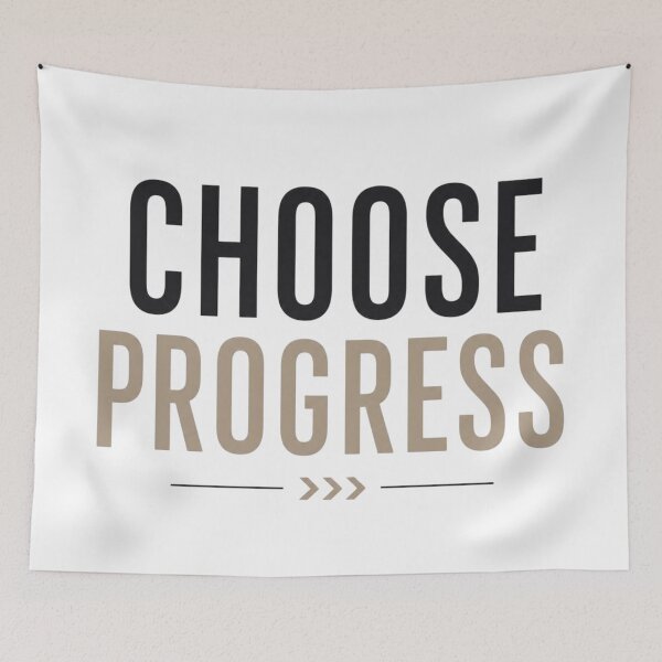 Item preview, Choose Progress | Motivational Growth Mindset Quote designed and sold by Irene Catchmind.