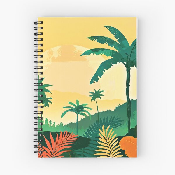 Item preview, Tropical Palm Trees Landscape At Sunrise Digital Art designed and sold by DEC02.