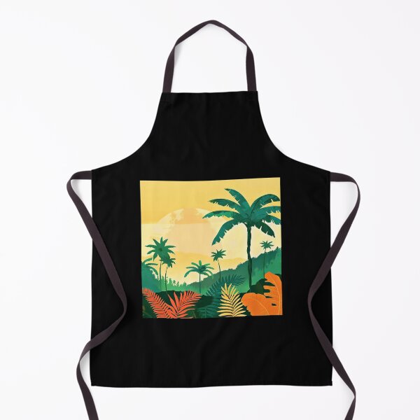Item preview, Tropical Palm Trees Landscape At Sunrise Digital Art designed and sold by DEC02.