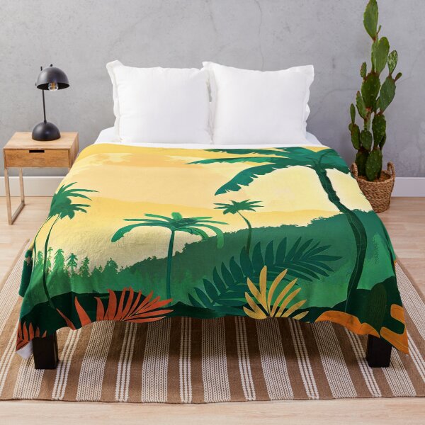 Item preview, Tropical Palm Trees Landscape At Sunrise Digital Art designed and sold by DEC02.