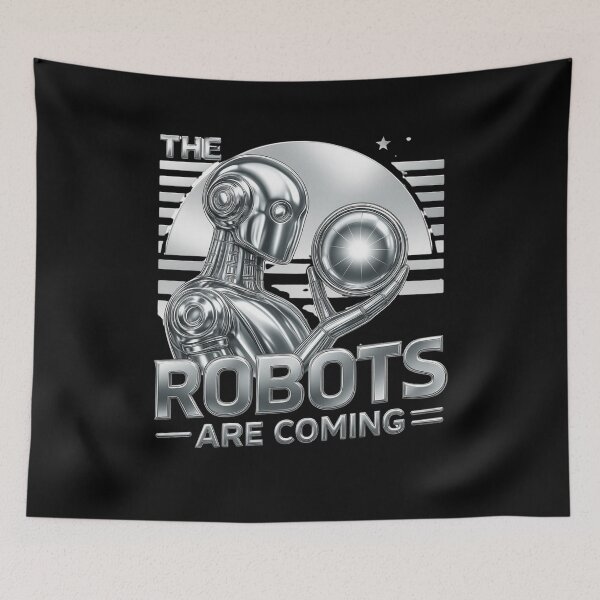 Item preview, Powered by AI Robot Design Futuristic Artificial Intelligence Tech Aesthetic Machine Learning Cyberpunk Graphic designed and sold by TEEJAMBOREE.