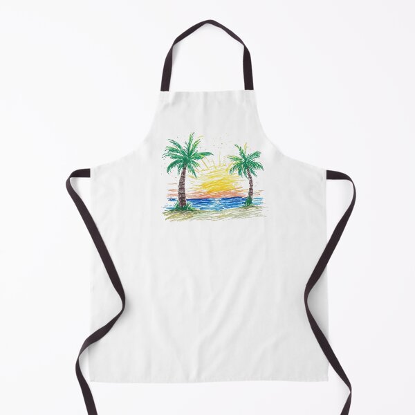 Item preview, Nostalgic Beach Sunset Crayon Drawing Graphic designed and sold by alizye.