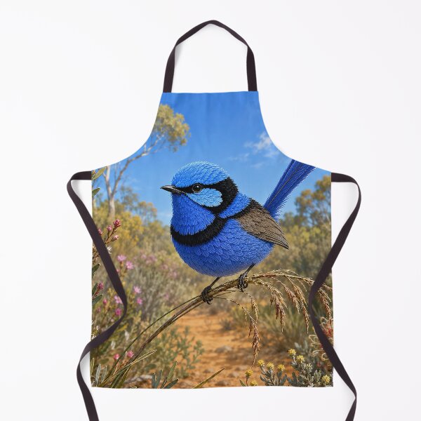 Item preview, Splendid Fairywren in Blooming Bushland designed and sold by Pixel Junkies Studio.