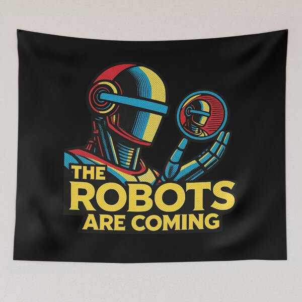 Item preview, Powered by AI Robot Design Futuristic Artificial Intelligence Tech Aesthetic Machine Learning Cyberpunk Graphic designed and sold by TEEJAMBOREE.