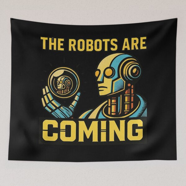Item preview, Powered by AI Robot Design Futuristic Artificial Intelligence Tech Aesthetic Machine Learning Cyberpunk Graphic designed and sold by TEEJAMBOREE.