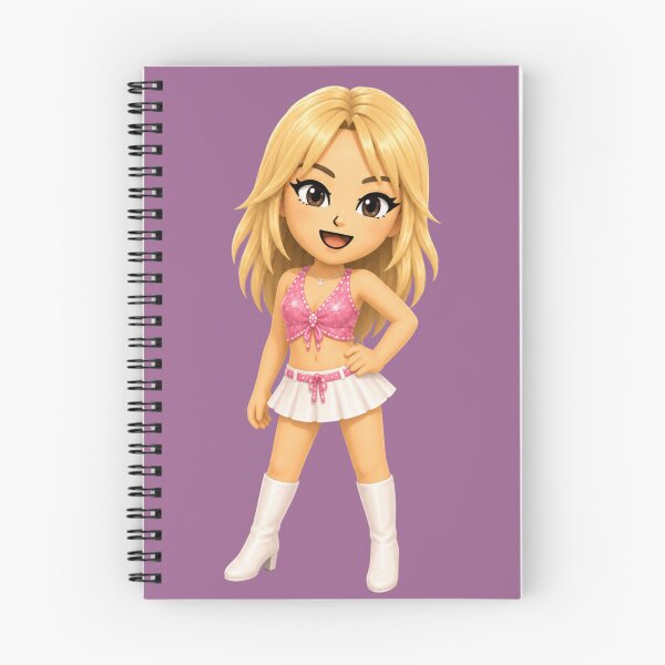 Item preview, Britney-Inspired Tomodachi Doll ? Y2K Pop Princess Cartoon designed and sold by SimplyJasper.