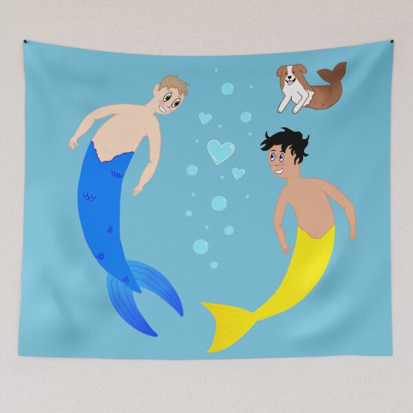 Item preview, Heartstopper Mermen - Nick, Charlie, and Nellie designed and sold by quacksondesigns.