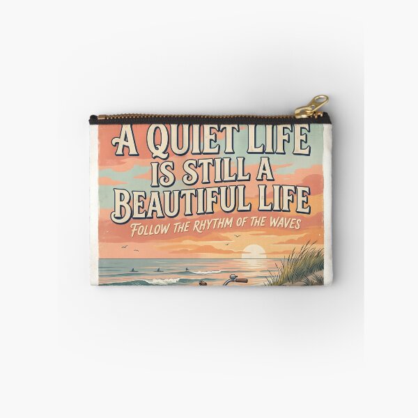 Item preview, A Quiet Life Is Still a Beautiful Life – Ocean Therapy Poster Design designed and sold by Sea Gem.