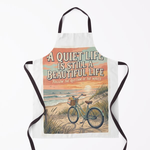 Item preview, A Quiet Life Is Still a Beautiful Life – Ocean Therapy Poster Design designed and sold by Sea Gem.