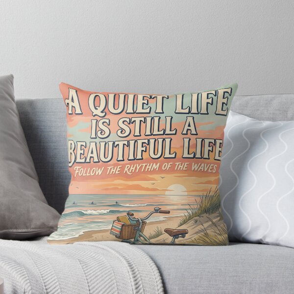 Item preview, A Quiet Life Is Still a Beautiful Life – Ocean Therapy Poster Design designed and sold by Sea Gem.