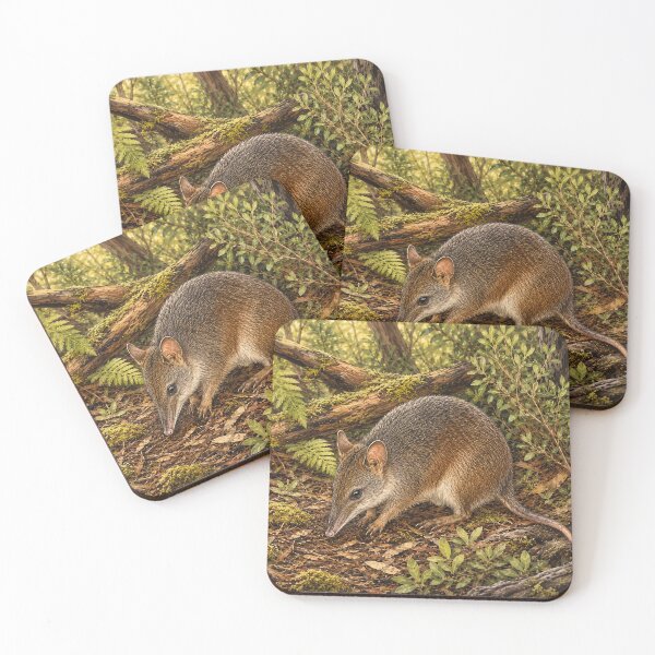 Item preview, Long-Nosed Bandicoot in Forest Litter designed and sold by Pixel Junkies Studio.