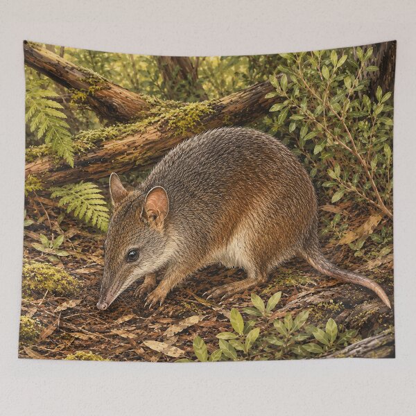 Item preview, Long-Nosed Bandicoot in Forest Litter designed and sold by Pixel Junkies Studio.