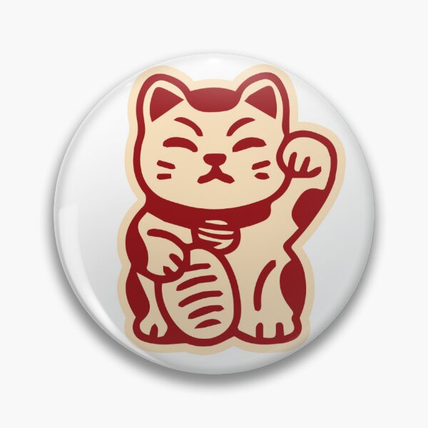 Item preview, Red and Cream Traditional Maneki Neko Sticker Pack designed and sold by AnimaliaStar.