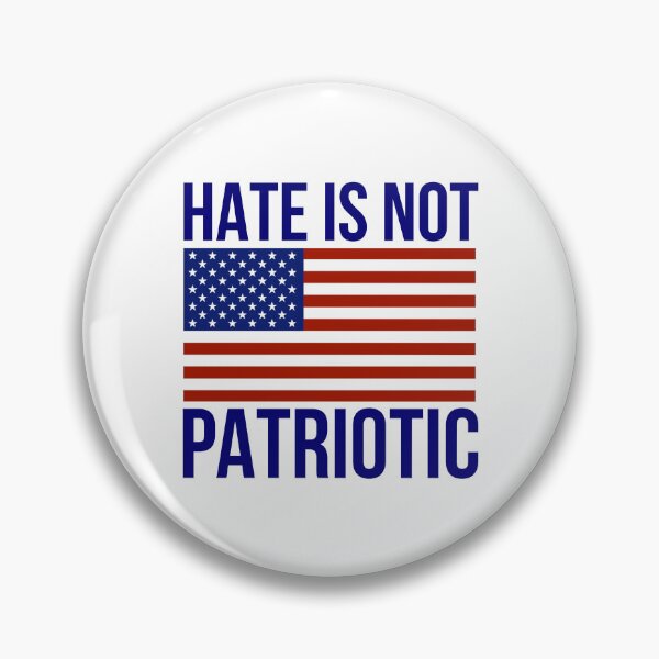 Item preview, Hate is not patriotic  designed and sold by Rachel the Artist .