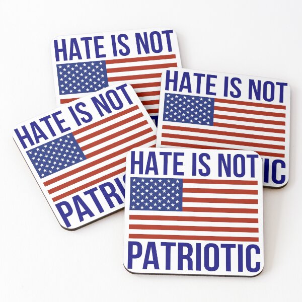 Item preview, Hate is not patriotic  designed and sold by Rachel the Artist .