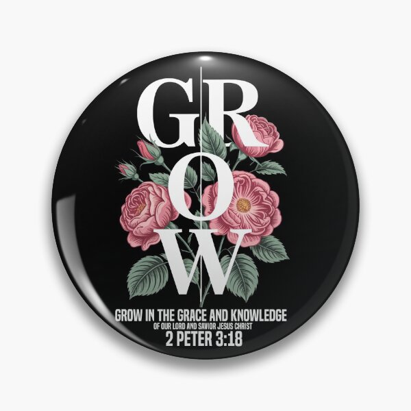 Item preview, Grow In Grace | Minimalist Wildflower Christian Art designed and sold by The Loved Label.