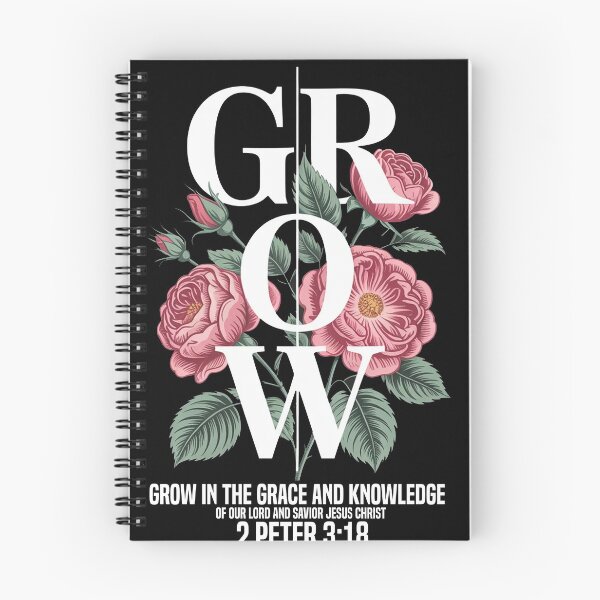 Item preview, Grow In Grace | Minimalist Wildflower Christian Art designed and sold by The Loved Label.