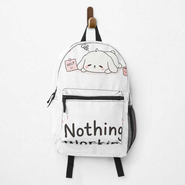 Item preview, Nothing Working Cute Kawaii Mental Exhaustion Meme Design designed and sold by Sanika arts .