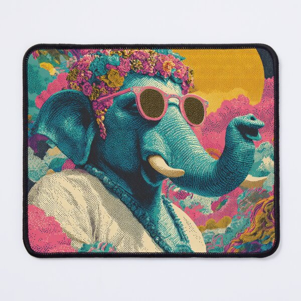 Item preview, Contemporary Cosmic Bloom Pop Ganesha Vintage Streetwear Art designed and sold by PANNARUK THAILAND.