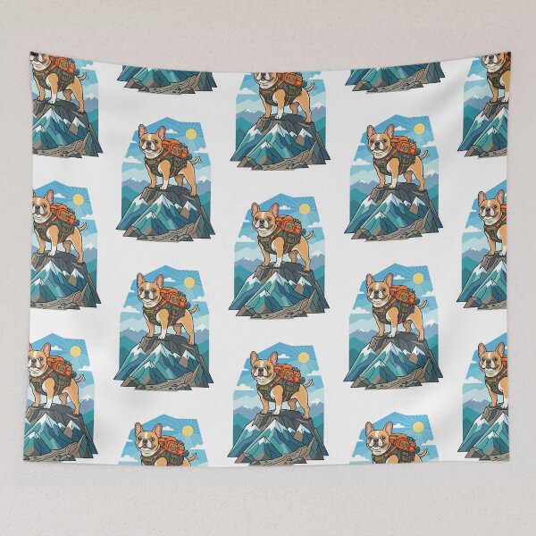 Item preview, French Bulldog Hiking Club Outdoor Adventure Dog Mom designed and sold by PictoVibe.