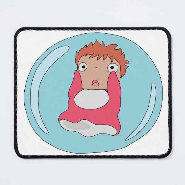 Item preview, Ponyo Fish Cute Bubble Solo Illustration designed and sold by Iska-Designs.