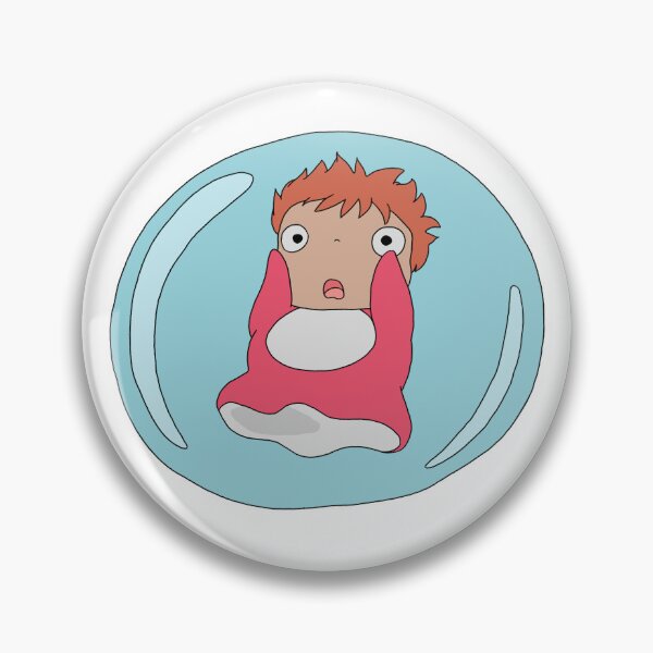 Item preview, Ponyo Fish Cute Bubble Solo Illustration designed and sold by Iska-Designs.