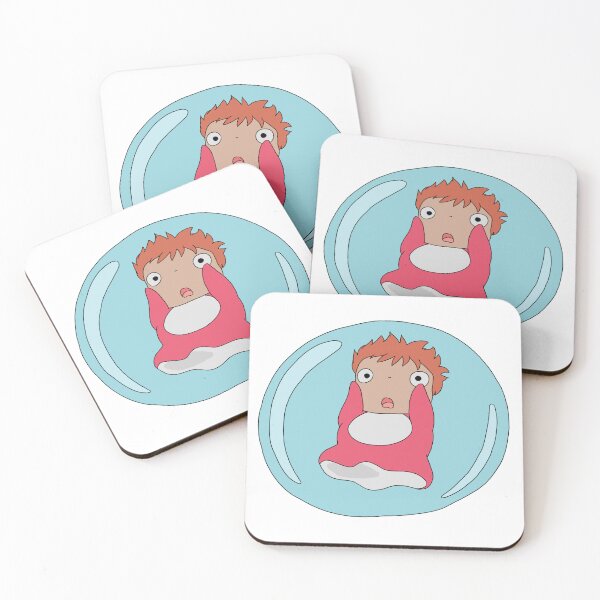 Item preview, Ponyo Fish Cute Bubble Solo Illustration designed and sold by Iska-Designs.
