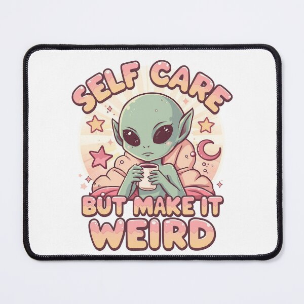Item preview, Self Care But Make It Weird Shirt, Mental Health Cute Alien, Positive Affirmation Tee, Soft Aesthetic Gift designed and sold by JaiSoftStudio.
