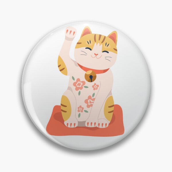 Item preview, Sweet Floral Maneki Neko Sticker Pack designed and sold by AnimaliaStar.