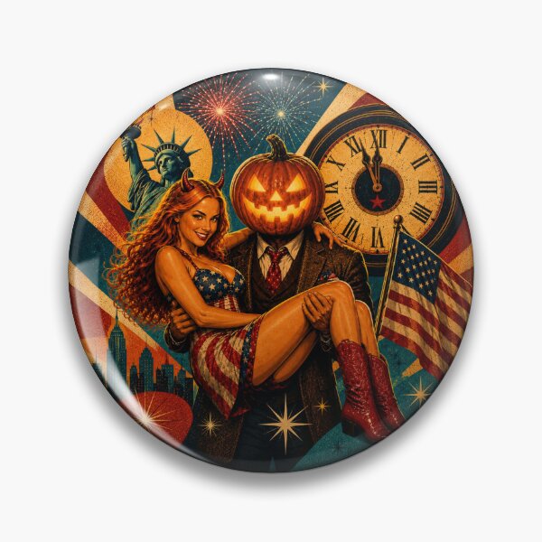 Item preview, Headless Horseman Patriotic Celebration - Retro Gothic Fantasy Art designed and sold by TheHorsemanRidesAgain.