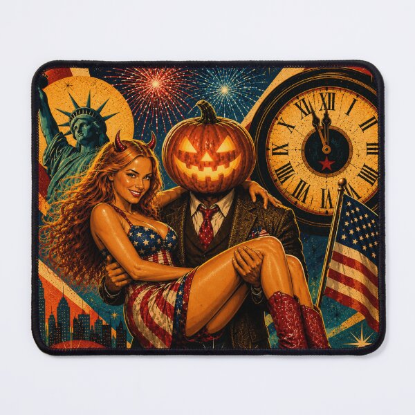 Item preview, Headless Horseman Patriotic Celebration - Retro Gothic Fantasy Art designed and sold by TheHorsemanRidesAgain.