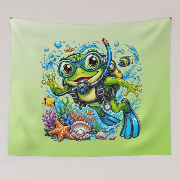 Item preview, Frog Scuba designed and sold by skkyfaithArtz.