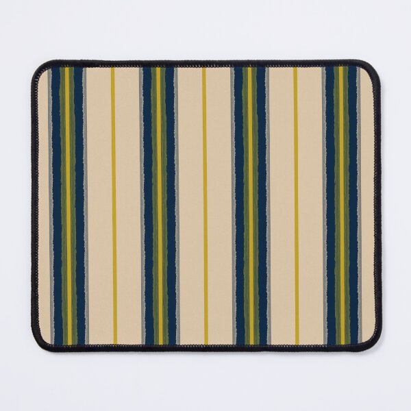 Item preview, Mid Century Modern Geometric Geo Box Pattern Navy Blue Olive Mustard Beige designed and sold by kierkegaard.