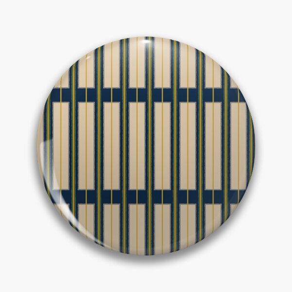 Item preview, Mid Century Modern Geometric Geo Box Pattern Navy Blue Olive Mustard Beige designed and sold by kierkegaard.