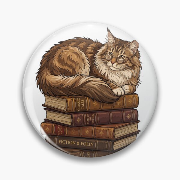 Item preview, Maine Coon Reading Society Literary Bookworm Cat Mom designed and sold by PictoVibe.