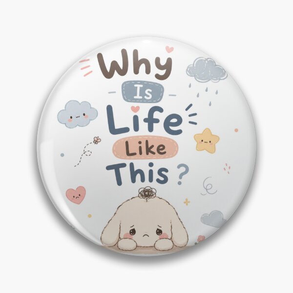 Item preview, Why Is Life Like This Cute Kawaii Sad Bunny Meme Design designed and sold by Sanika arts .