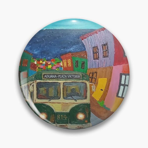 Item preview, Trolleybus through the city of Valparaíso. designed and sold by GRIDADIS-GRIDART.