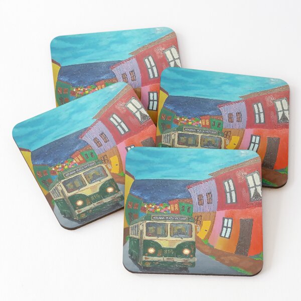 Item preview, Trolleybus through the city of Valparaíso. designed and sold by GRIDADIS-GRIDART.