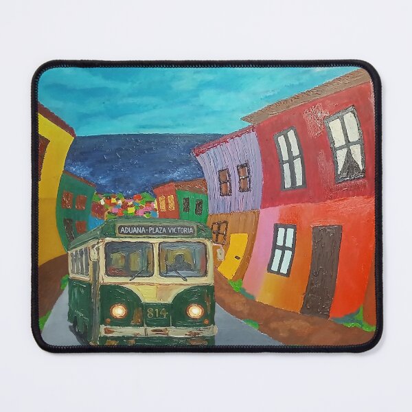 Item preview, Trolleybus through the city of Valparaíso. designed and sold by GRIDADIS-GRIDART.