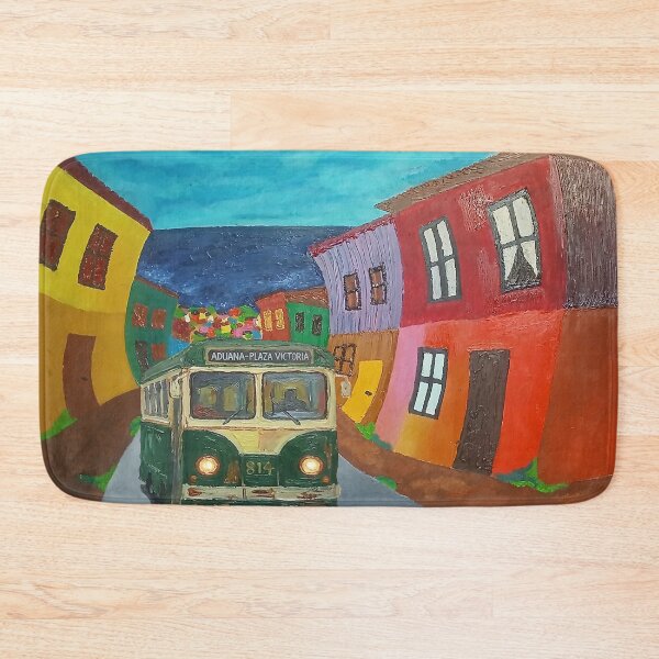 Item preview, Trolleybus through the city of Valparaíso. designed and sold by GRIDADIS-GRIDART.