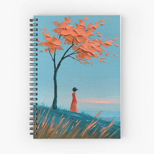 Item preview, Loneliness in the Wind - Impasto Style Solitary Figure designed and sold by SlowRegardArt.