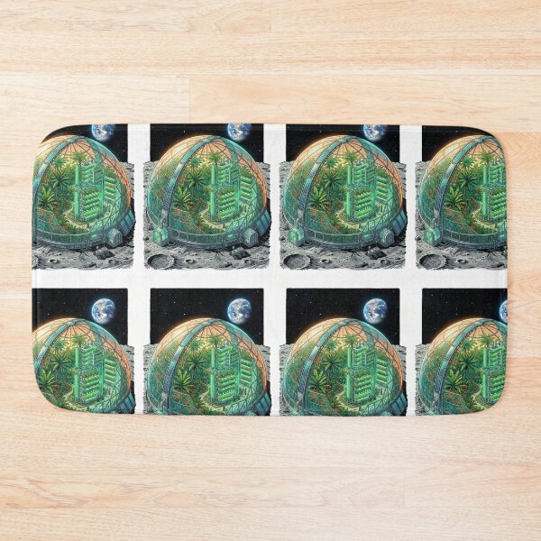 Item preview, Solarpunk Lunar Base Greenhouse Artemis Mission Space designed and sold by PictoVibe.