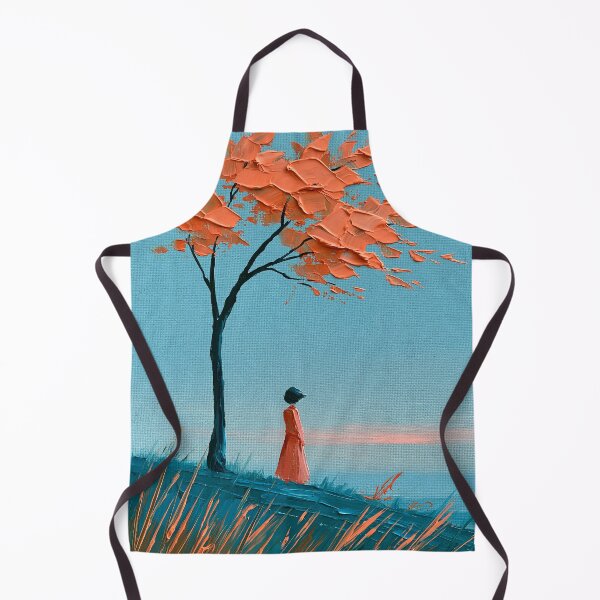 Item preview, Loneliness in the Wind - Impasto Style Solitary Figure designed and sold by SlowRegardArt.
